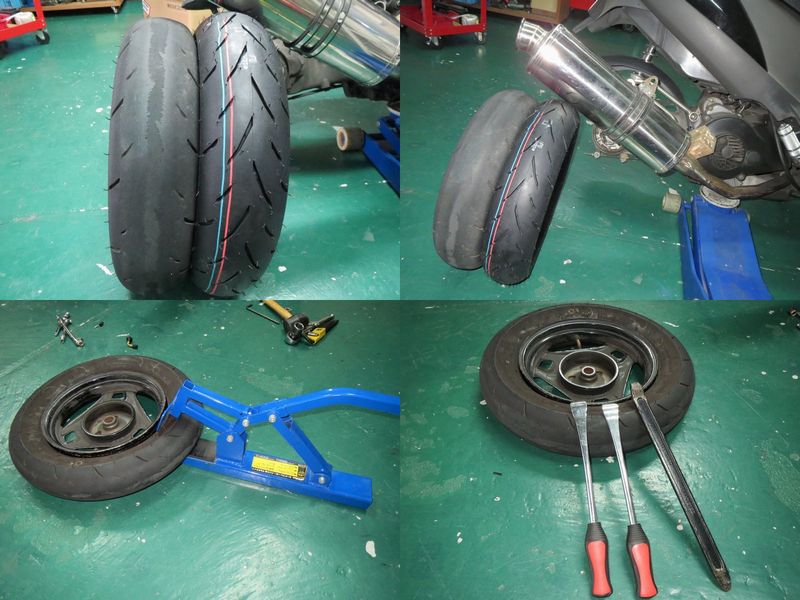 アドレスV125 タイヤ交換