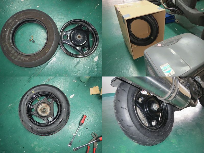 アドレスV125 タイヤ交換