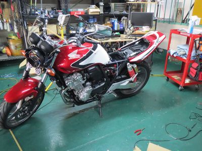 CB400SFへVIPER取付