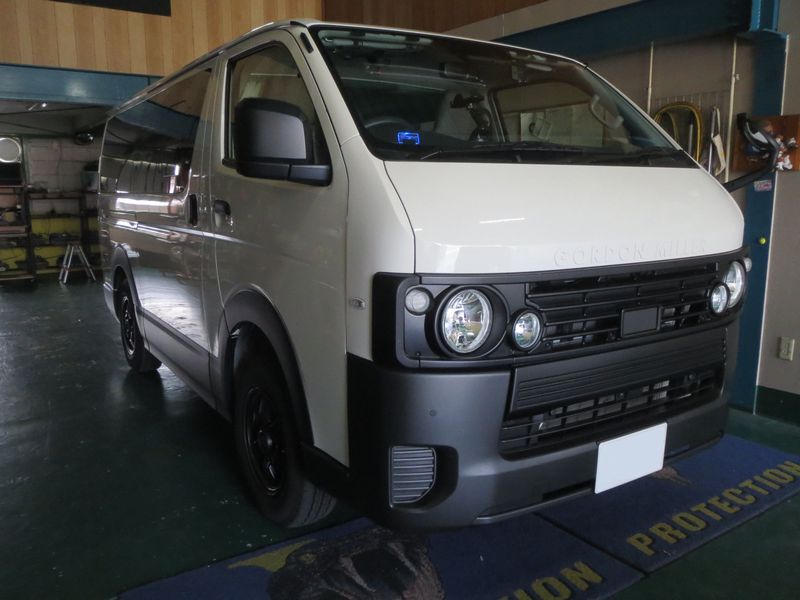 ハイエースGORDON MILLERへGrgo取り付け