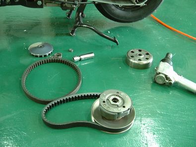 addressv125 Vベルト交換