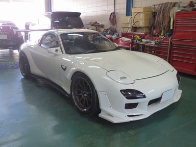 RX-7へキーレスエントリー取付